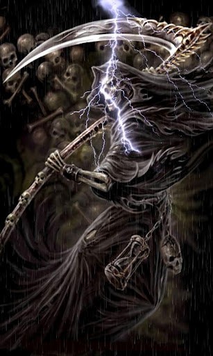 Lightning Grim Reaper Live Wallpaper