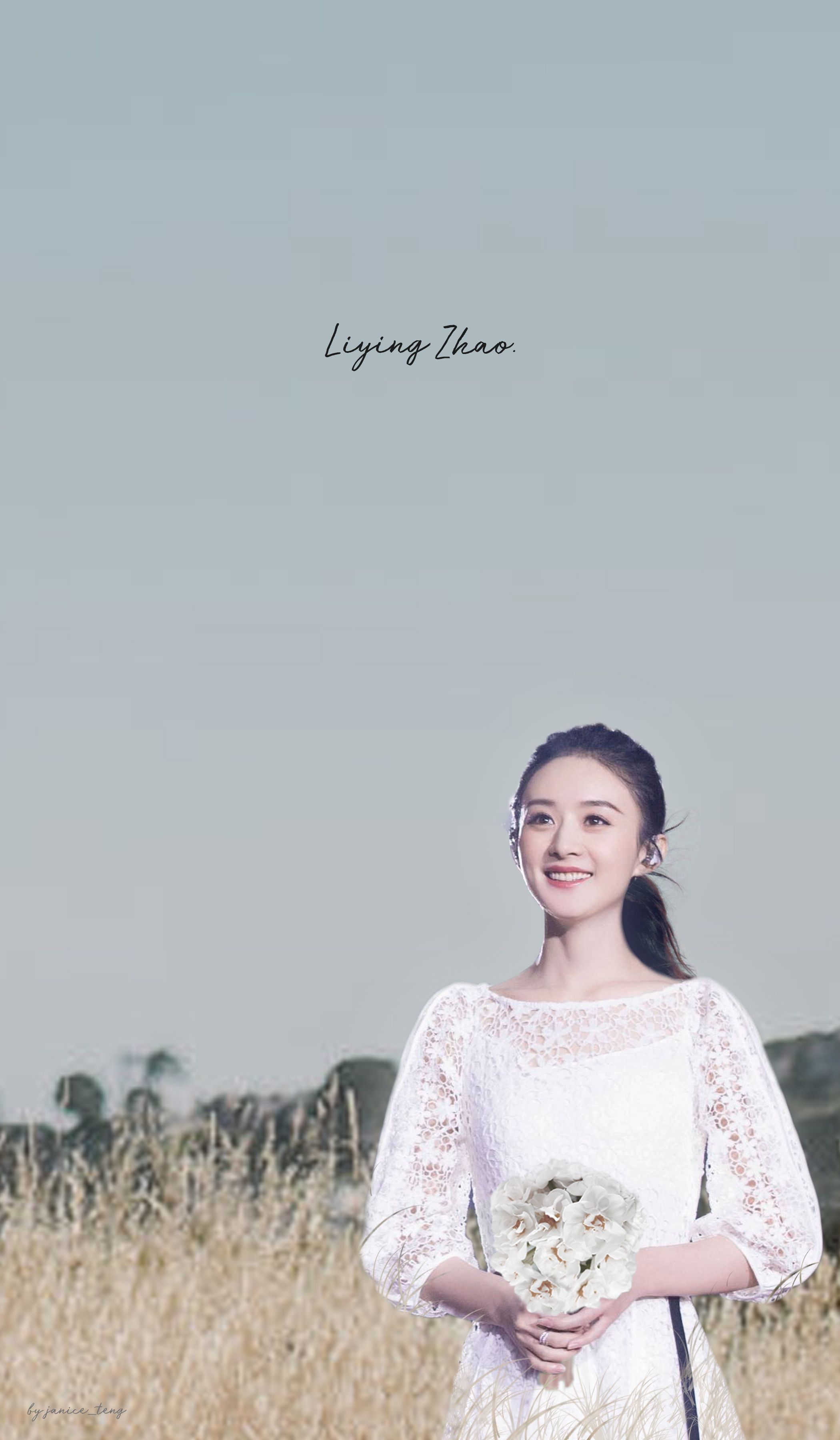 Liying Zhao Lockscreen Idol Wallpaper Tops Lace
