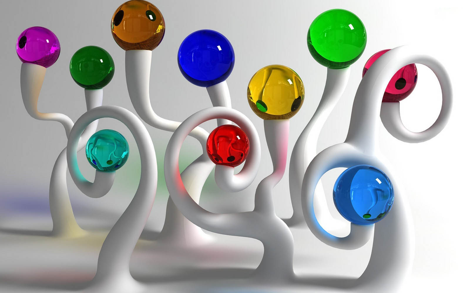 Glass Balls Wallpaper