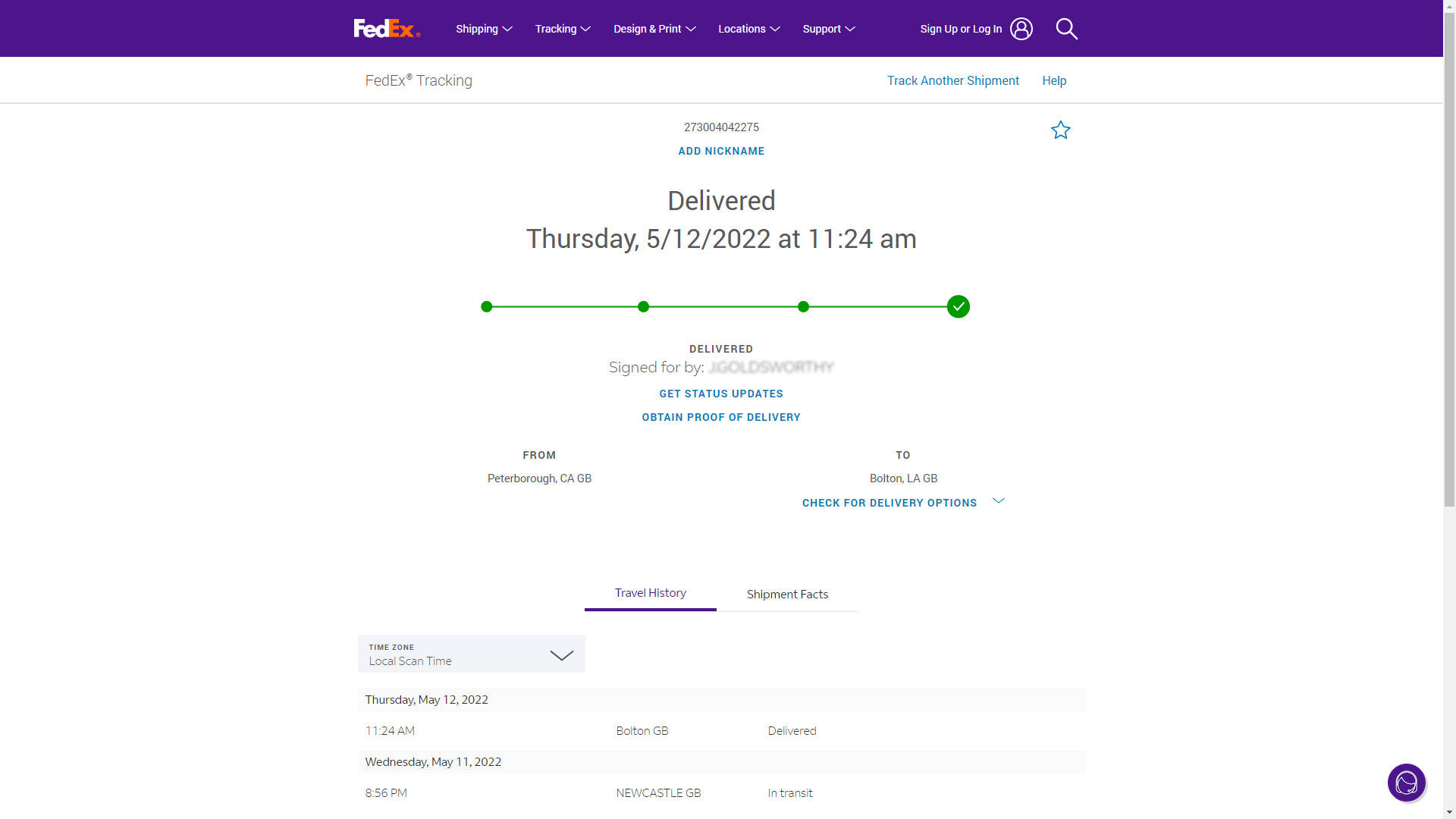 Fedex Tracking Form Complete Screenshot I9bkydtlyv2y3089 Wallpaper