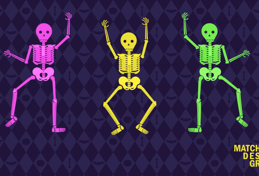 Spooky Skeleton Halloween October Fall Leaves Free Downloads