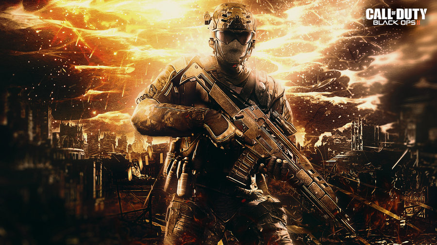 Call of duty Black Ops 2 Wallpaper by TheSyanArt on