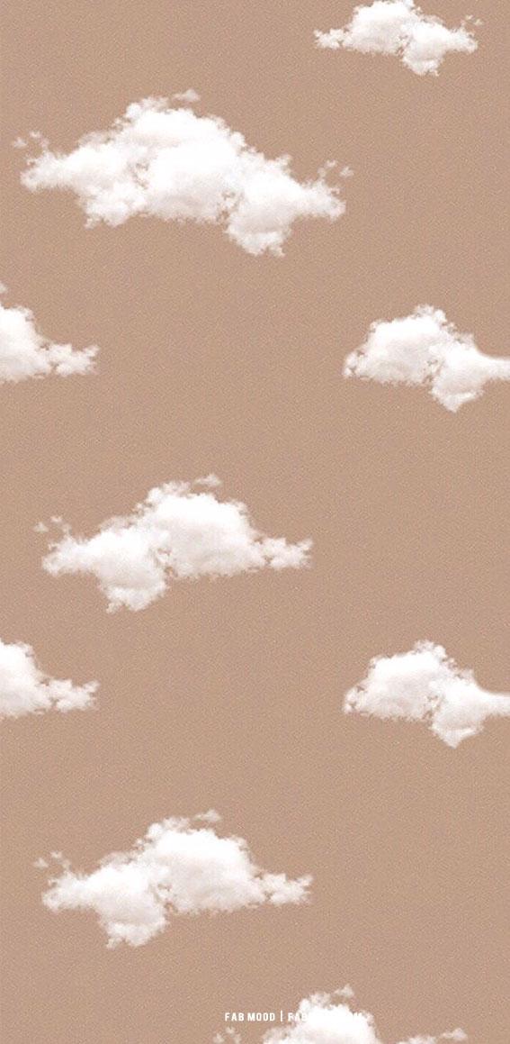 Aesthetic Brown Wallpaper Cloud