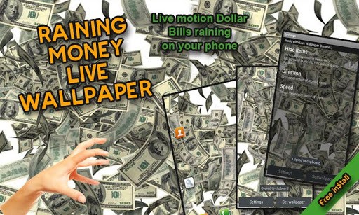 Falling Money Wallpaper Raining Live