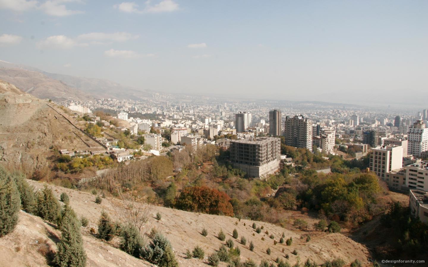 Wallpaper Background Tehran Huge City People Striving