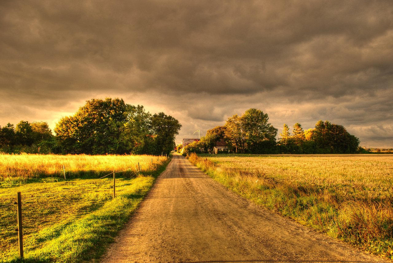 Country Road Photography HDr By