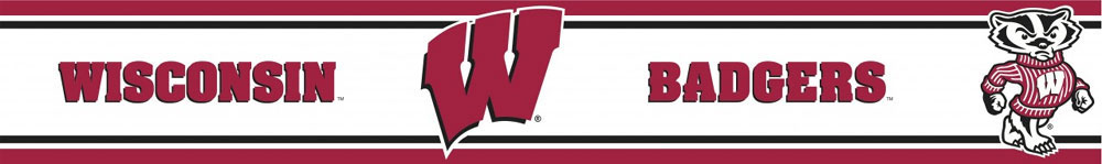 University Of Wisconsin Badgers Wallpaper Border