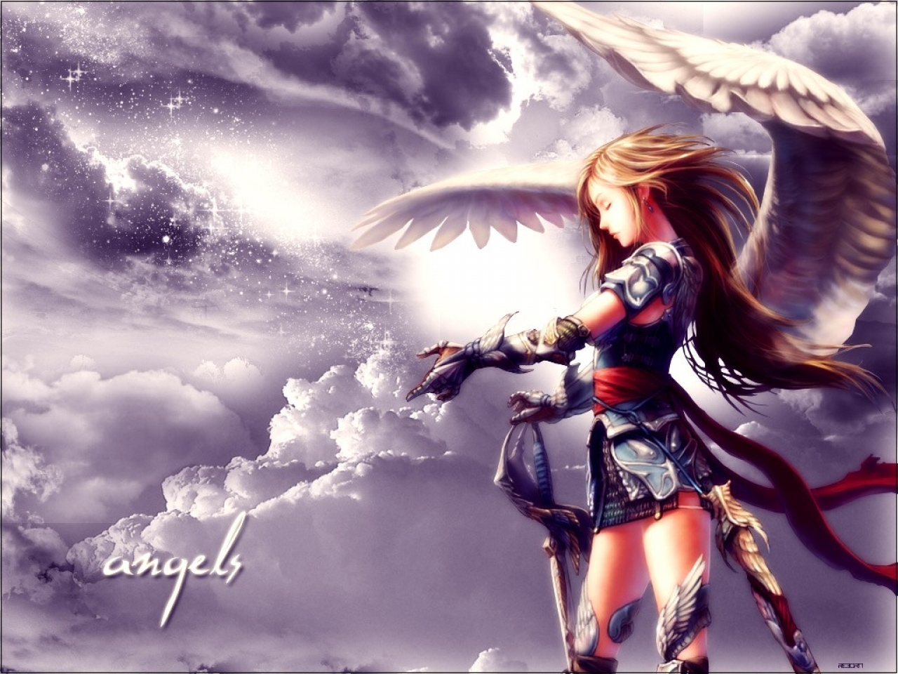 Warrior Angel Love Angels Wallpaper