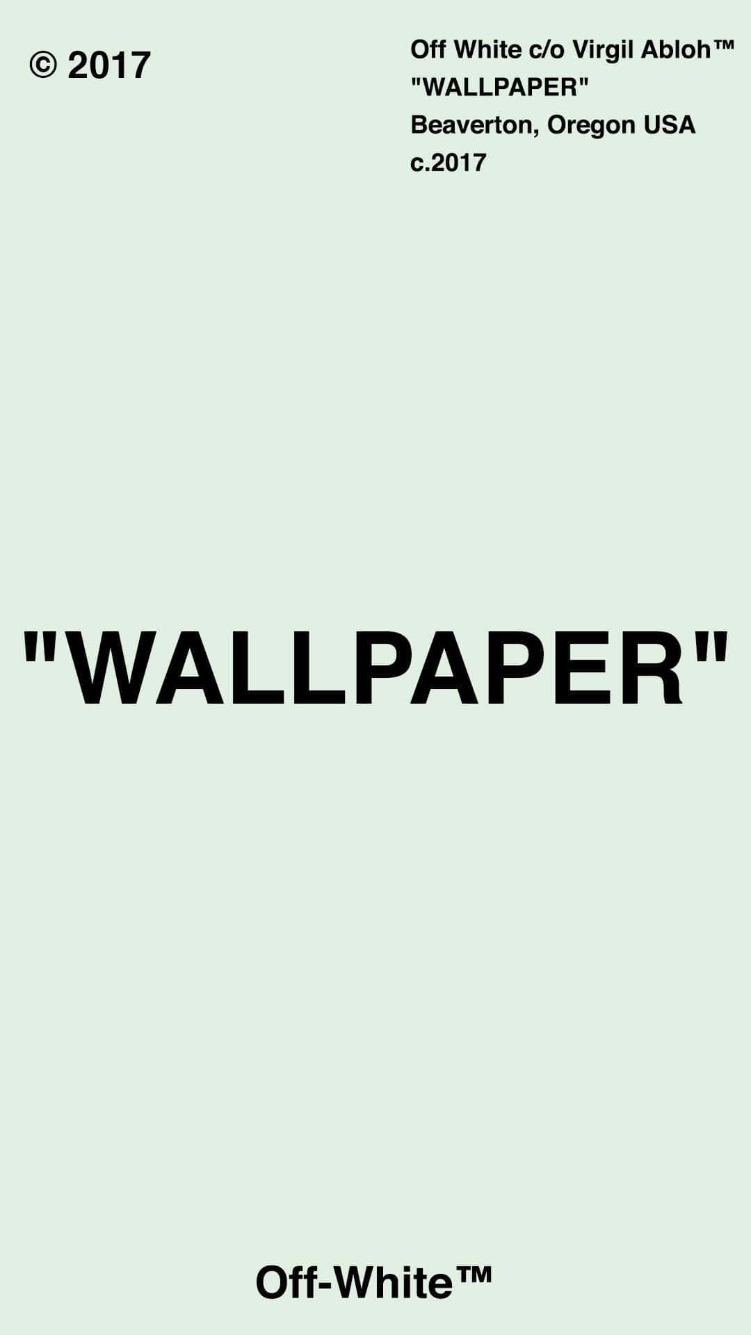 Accessorize With The Off White iPhone Wallpaper
