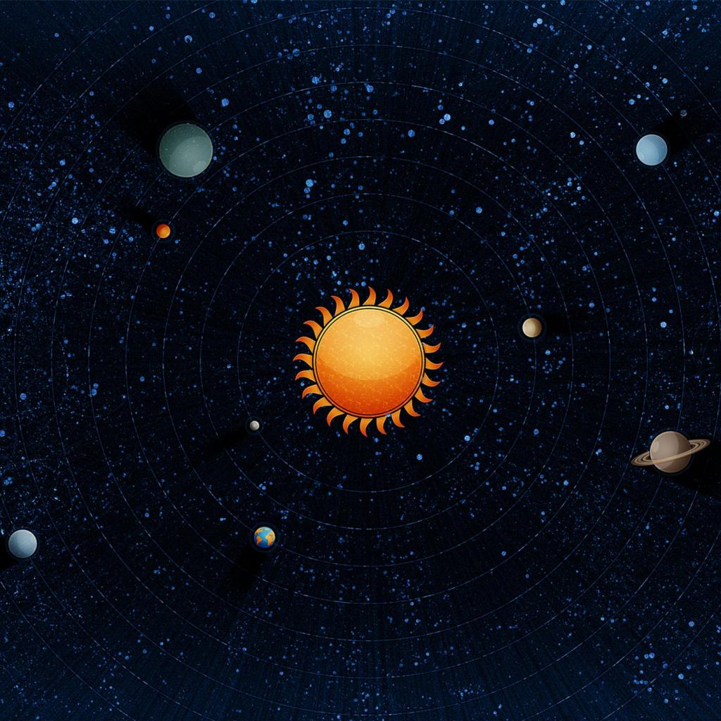 Solar System iPad Wallpaper