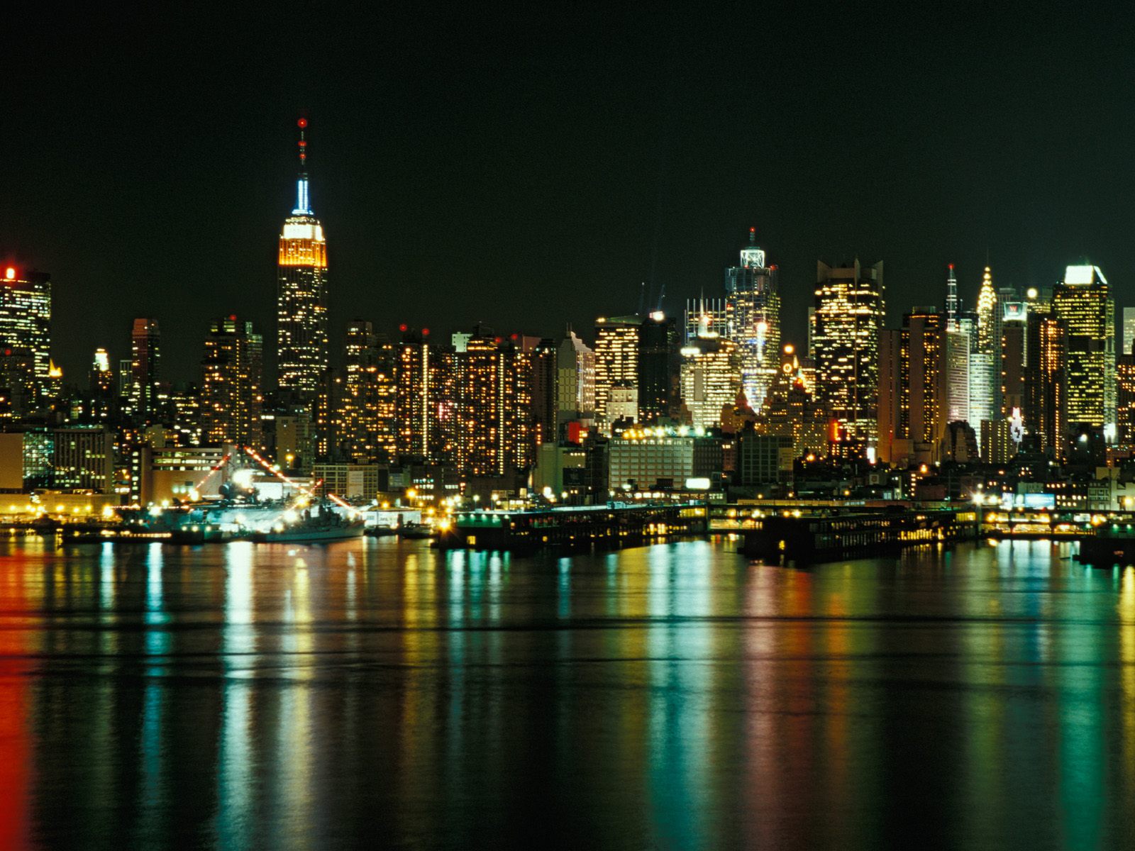 New York City Skyline As Seen From Weehawken Jersey Wallpaper