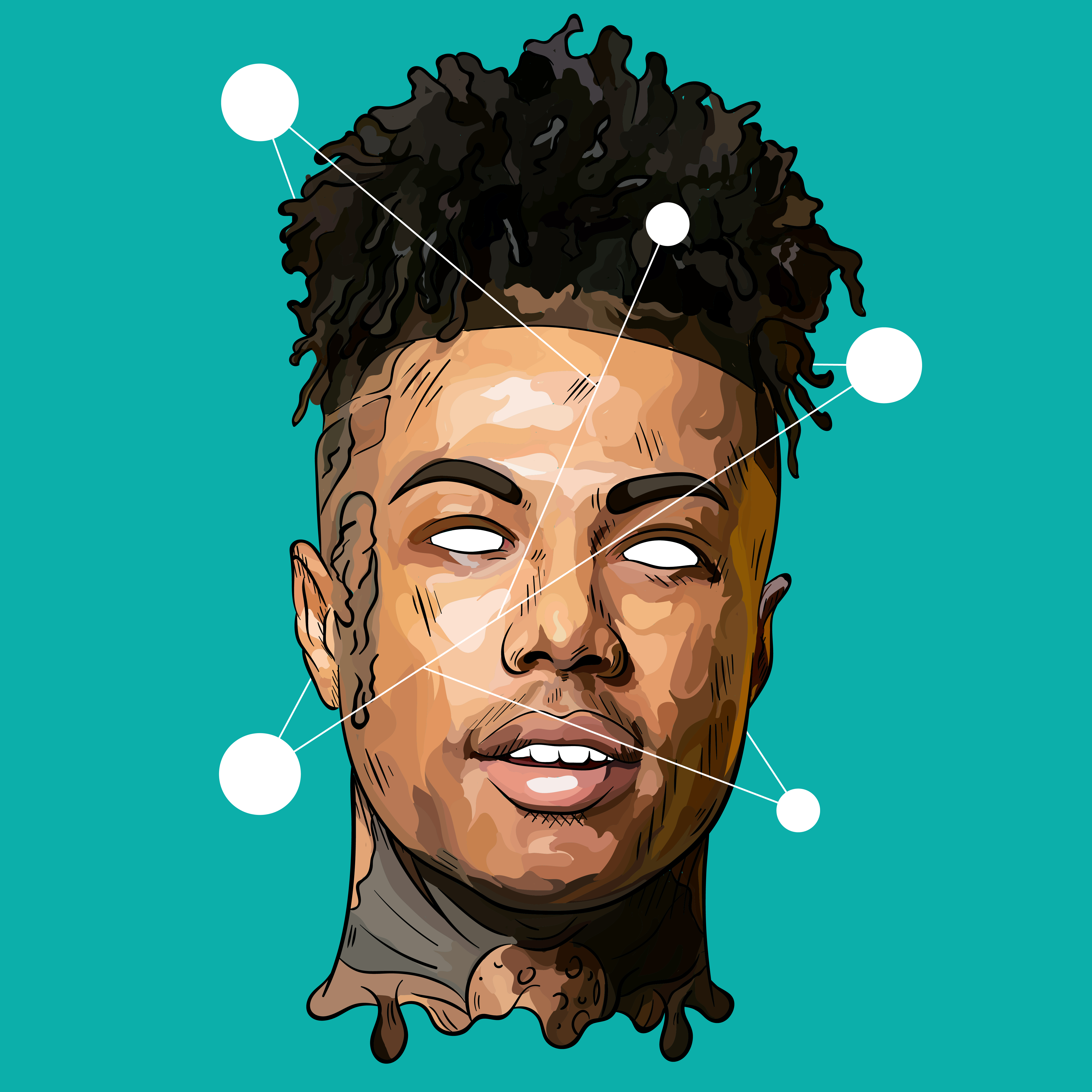 Blueface Illustration My Art KidWuf in 2019 Rapper art