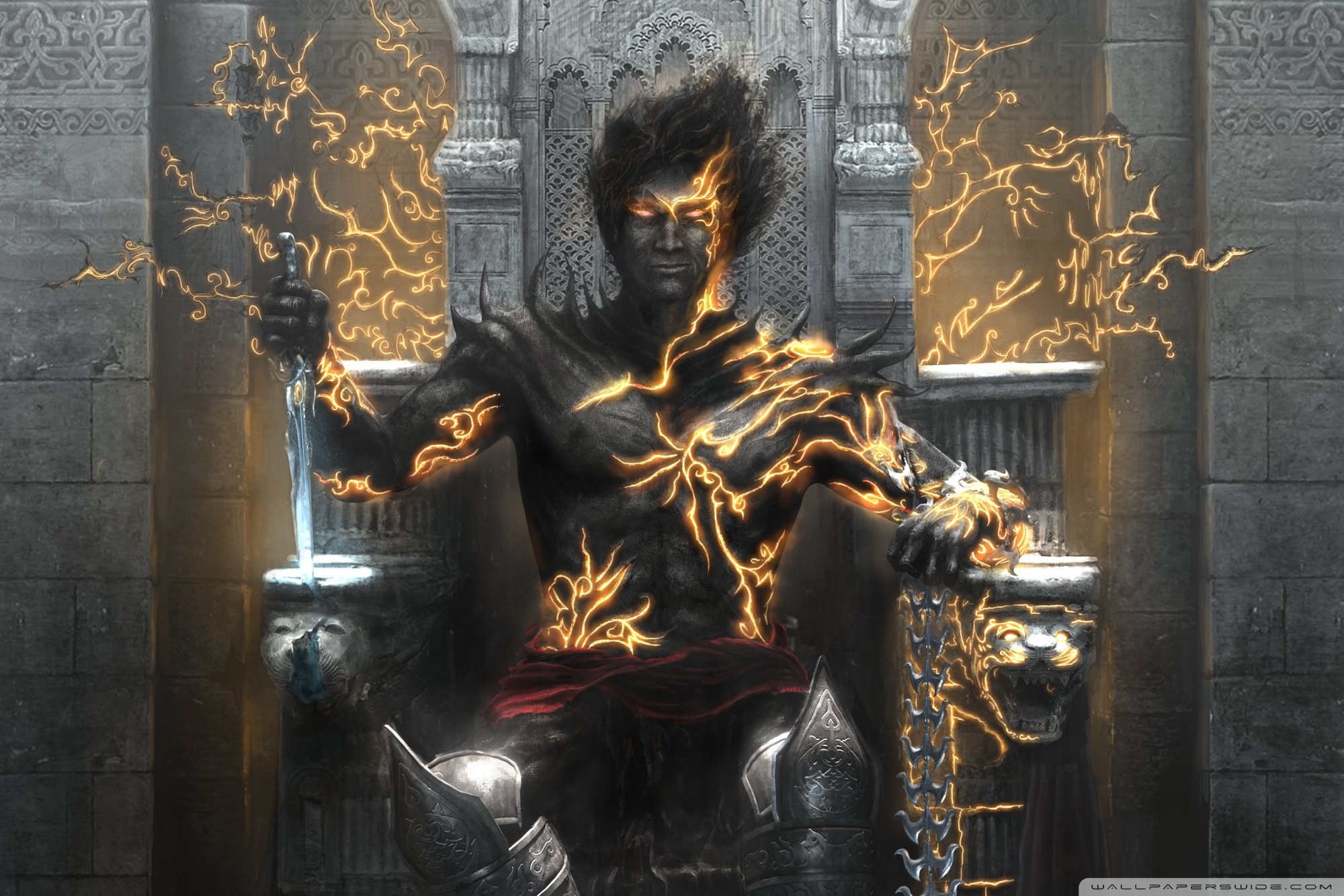 Prince Of Persia The Two Thrones Dark 4k HD Desktop