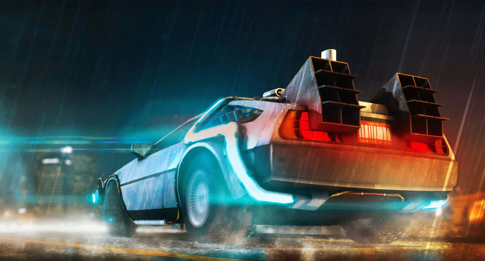 Delorean 4k Wallpaper