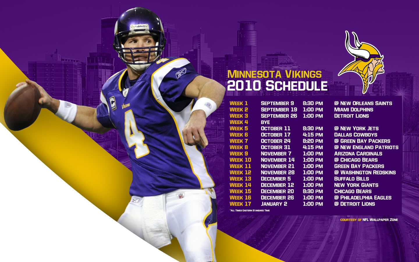 Minnesota Vikings Schedule Wallpaper Photo By Nflwallpaperzone
