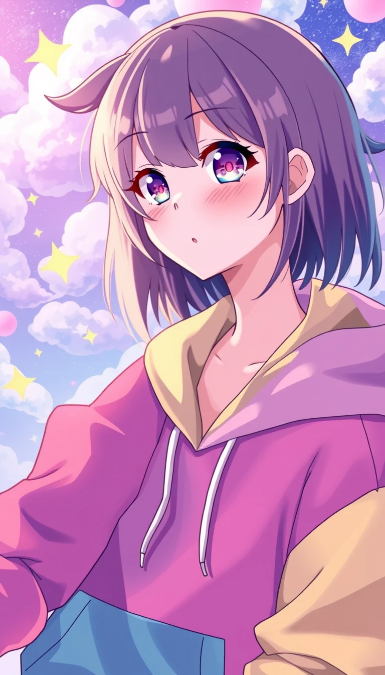 Anime Hoodie Girl Wallpaper