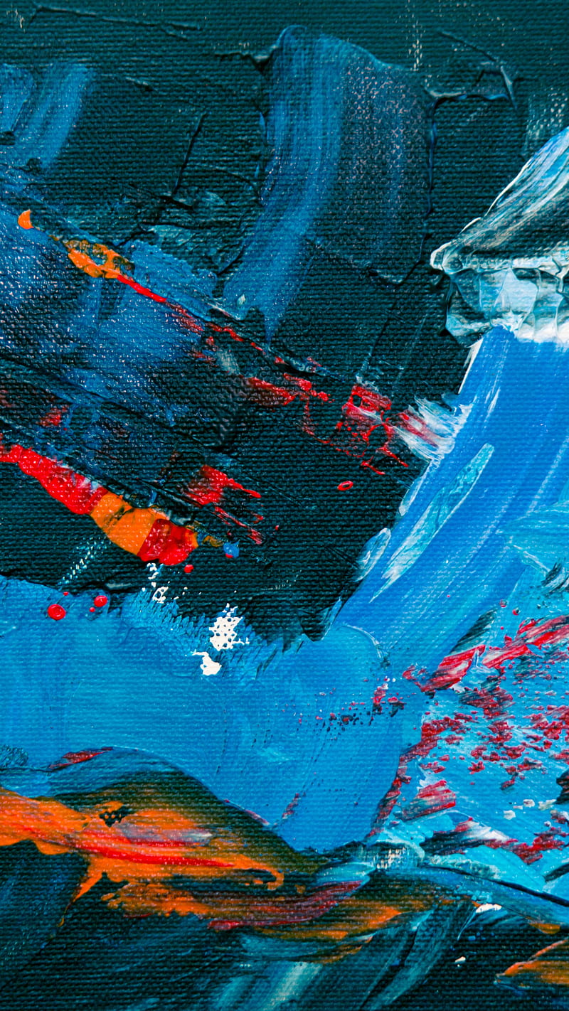 Blue Painting Wallpaper