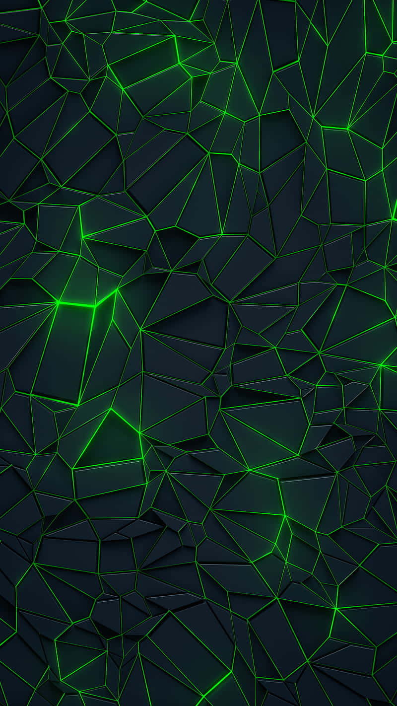 A Neon Green Aesthetic Desktop Filled With Vibrant Colors Wallpaper