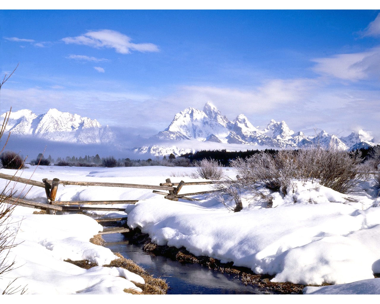 Winter Wyoming 1280 x 1024 Download Close