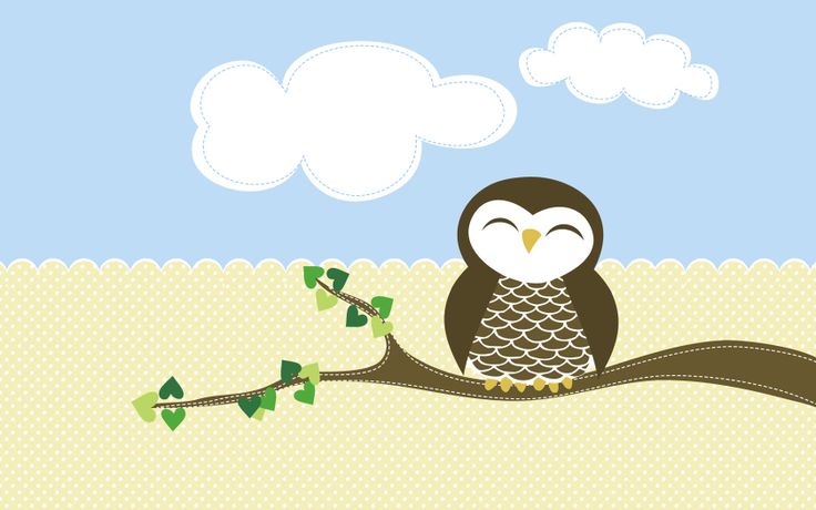 Owl Wallpaper Illustration Cute Desktop Note Owls