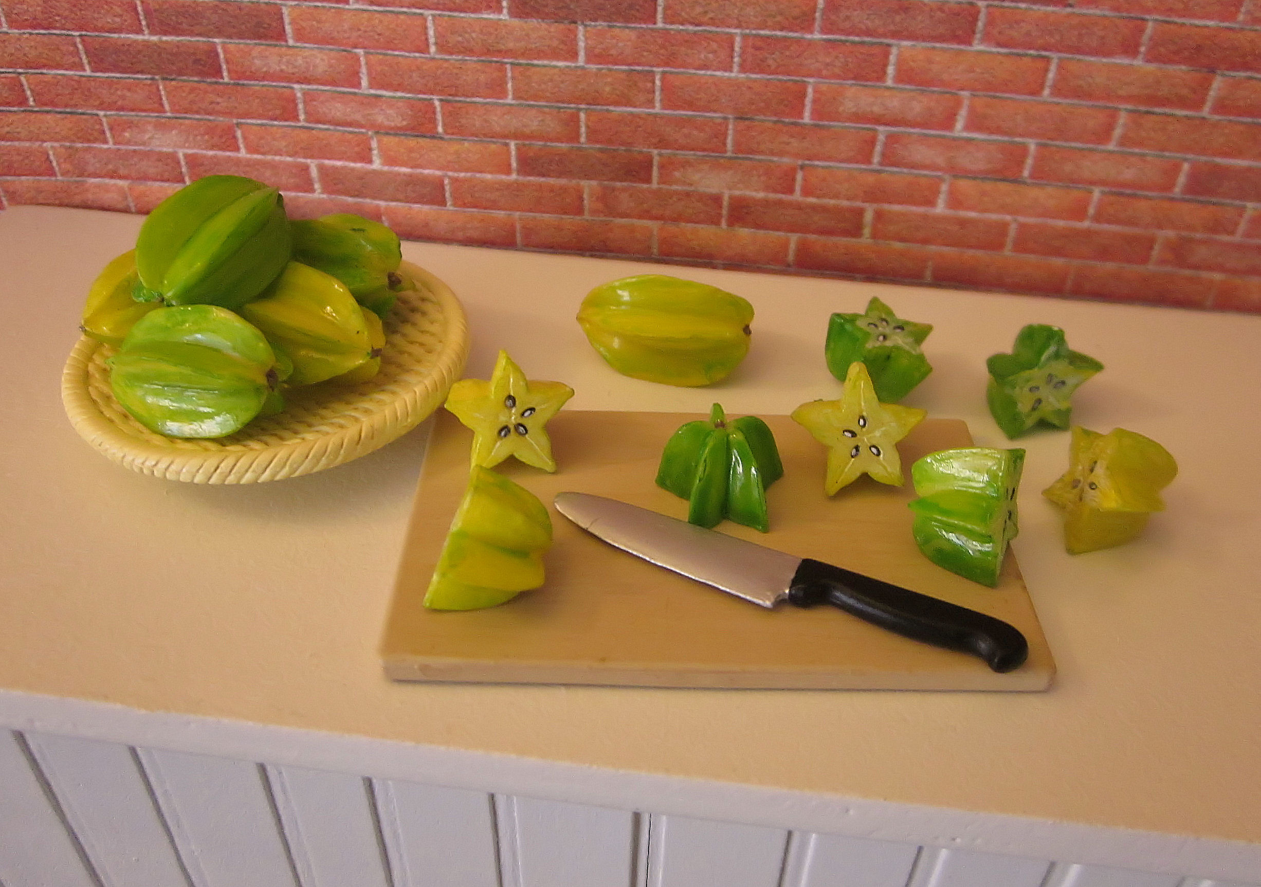 Wallpaper Miniature Knife Rement Cuttingboard Starfruit