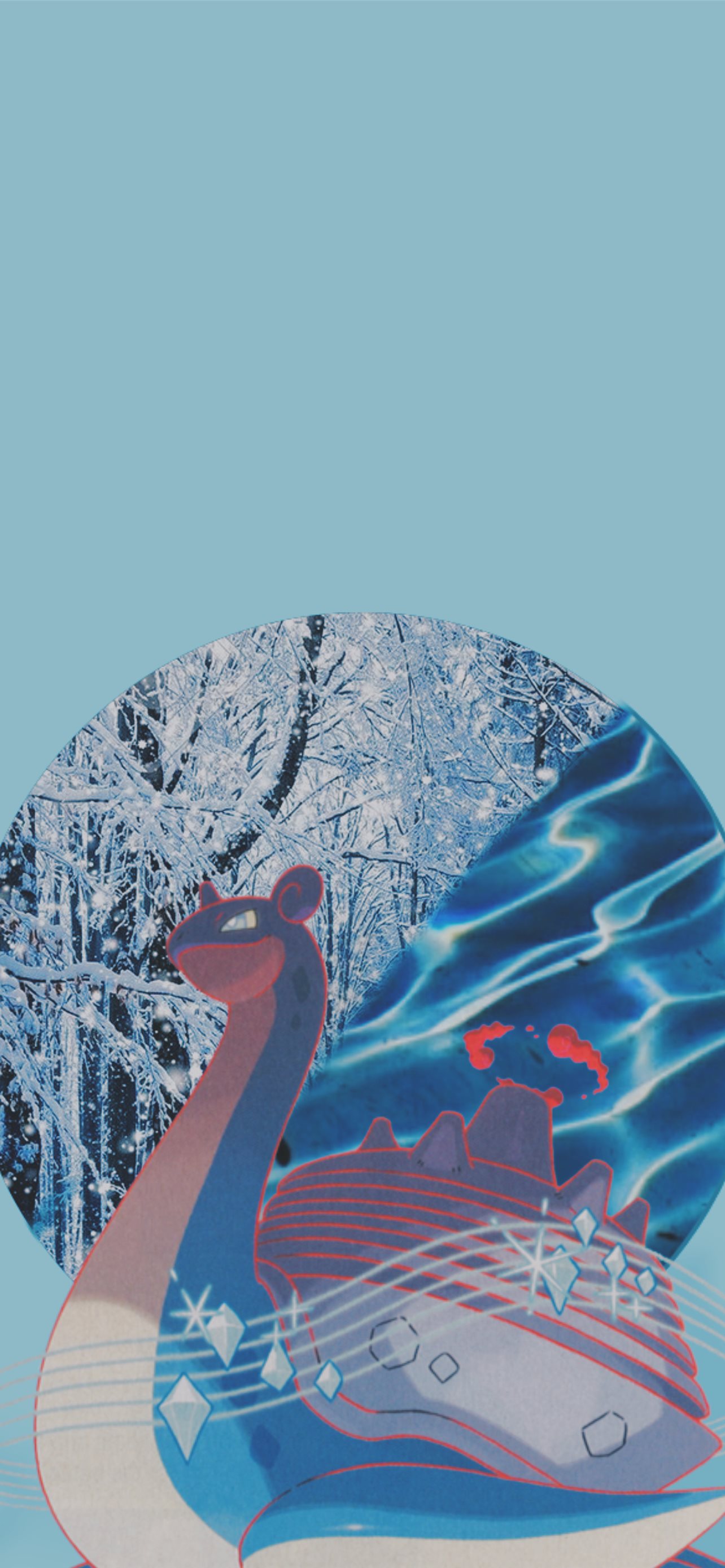Lapras HD iPhone Wallpaper