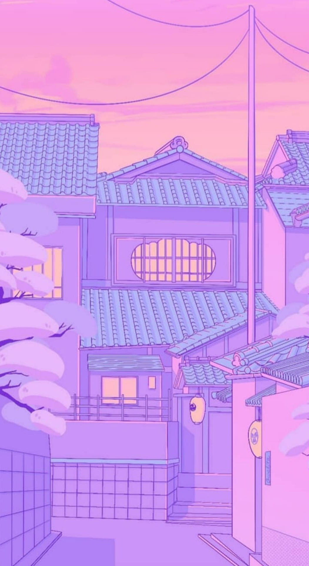 Purple Pastel Aesthetic Background Wallpaper