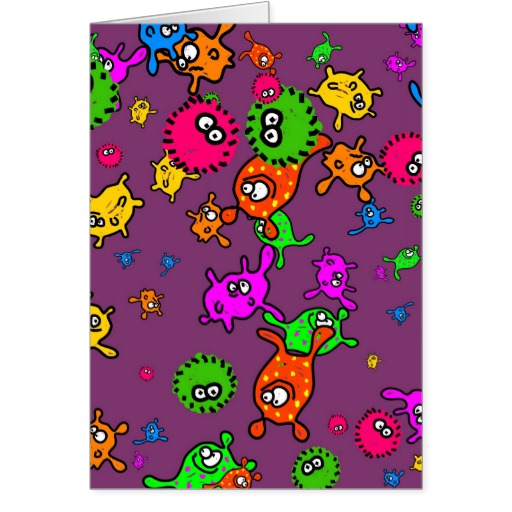 Bacteria Wallpaper Card