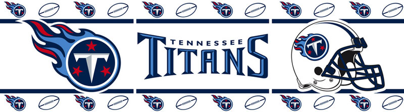 Nfl Tennessee Titans Wall Border Boys Football Wallpaper Roll