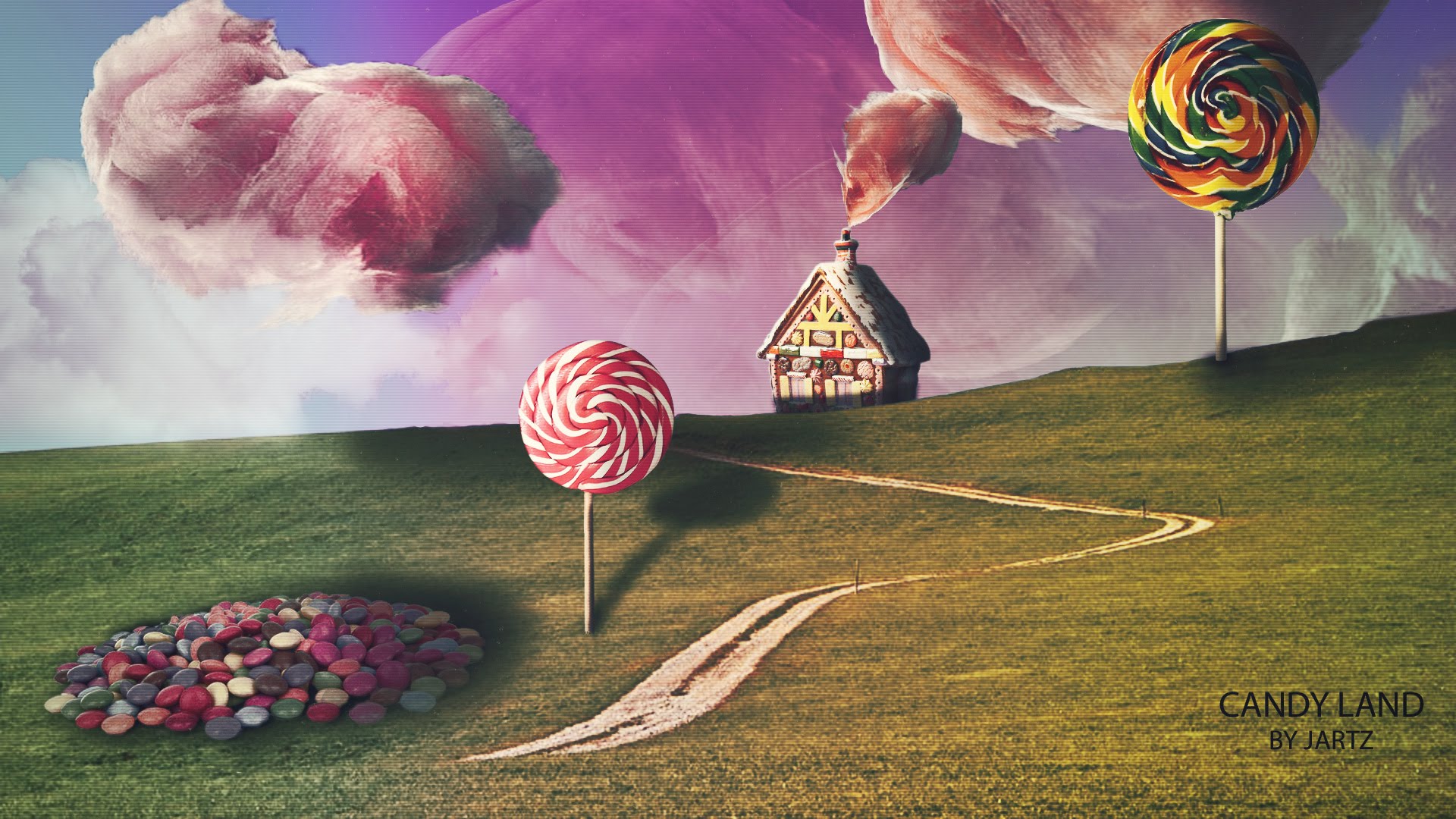 Wallpaper Candy Land By Jartz