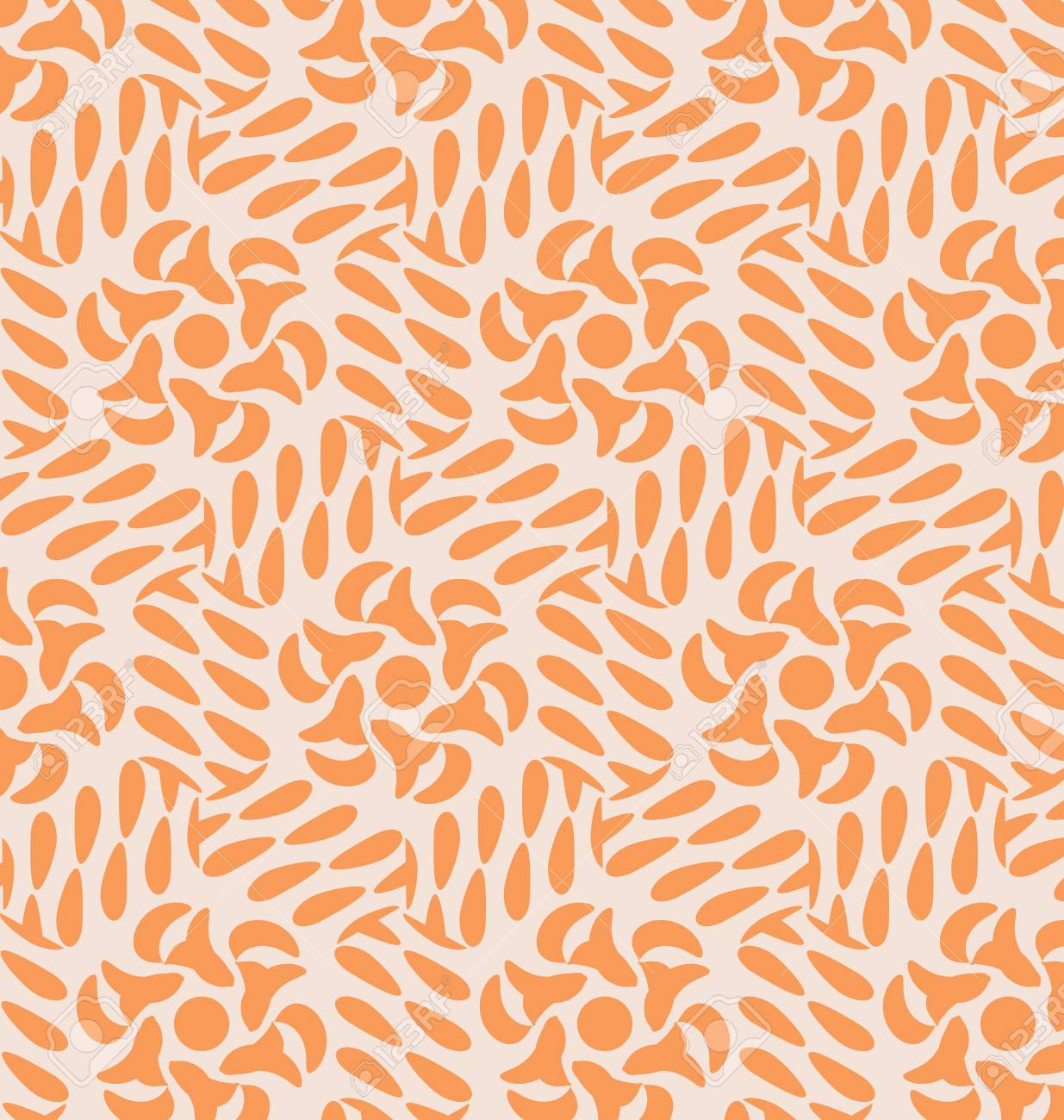 Geometric Orange Pattern Wallpaper Pattern Royalty Free Cliparts
