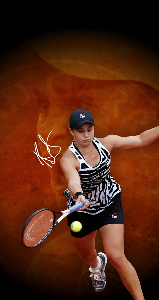Ashleigh Barty Orange Wallpaper