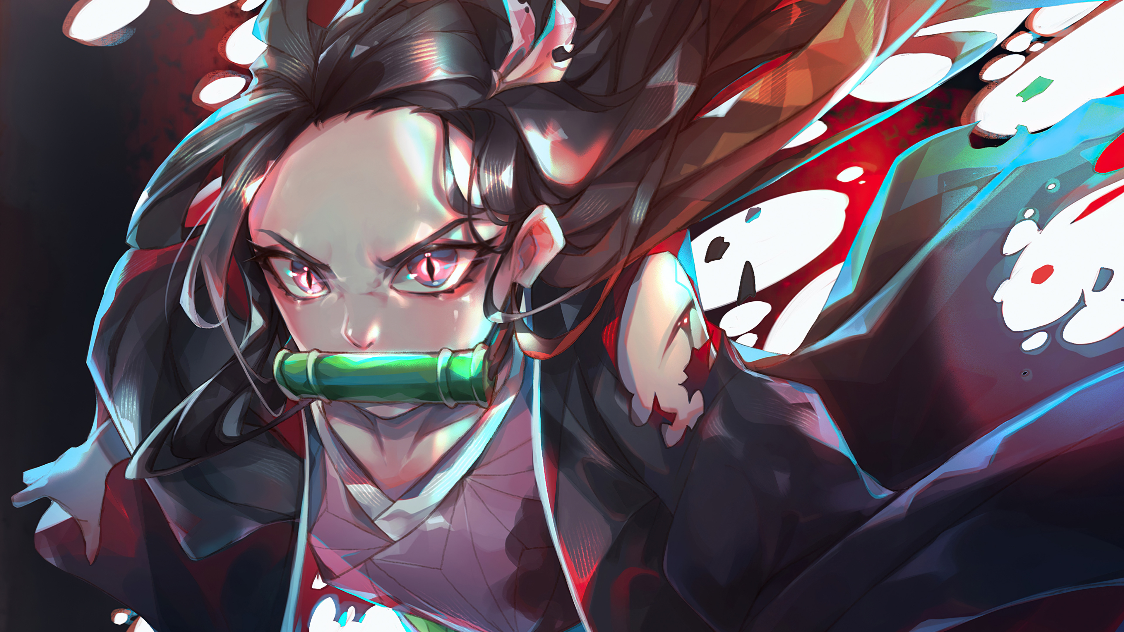 Demon Slayer Nezuko Pc Background Wallpaper