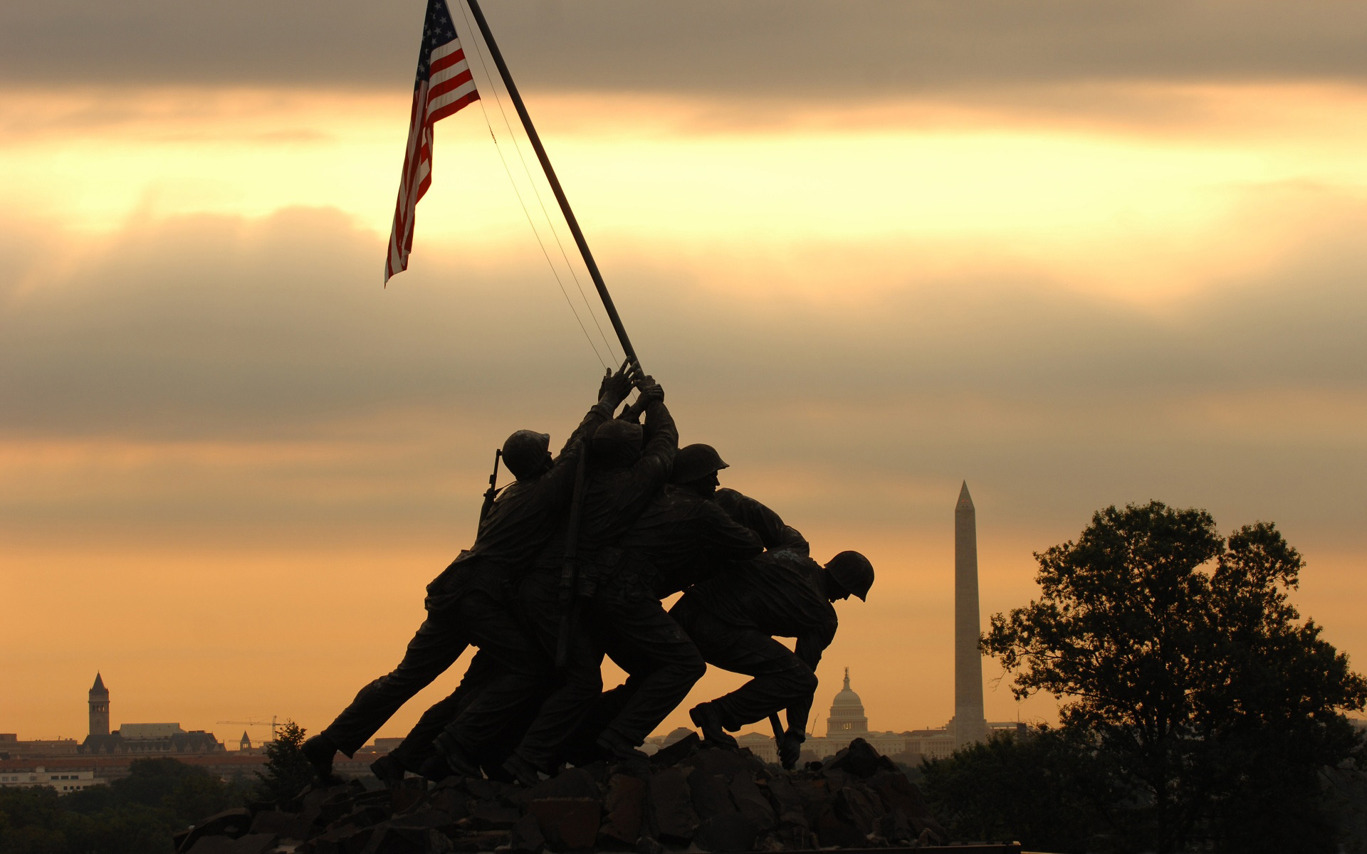 Marine Corps War Memorial Iwo Jima Puter Desktop Wallpaper