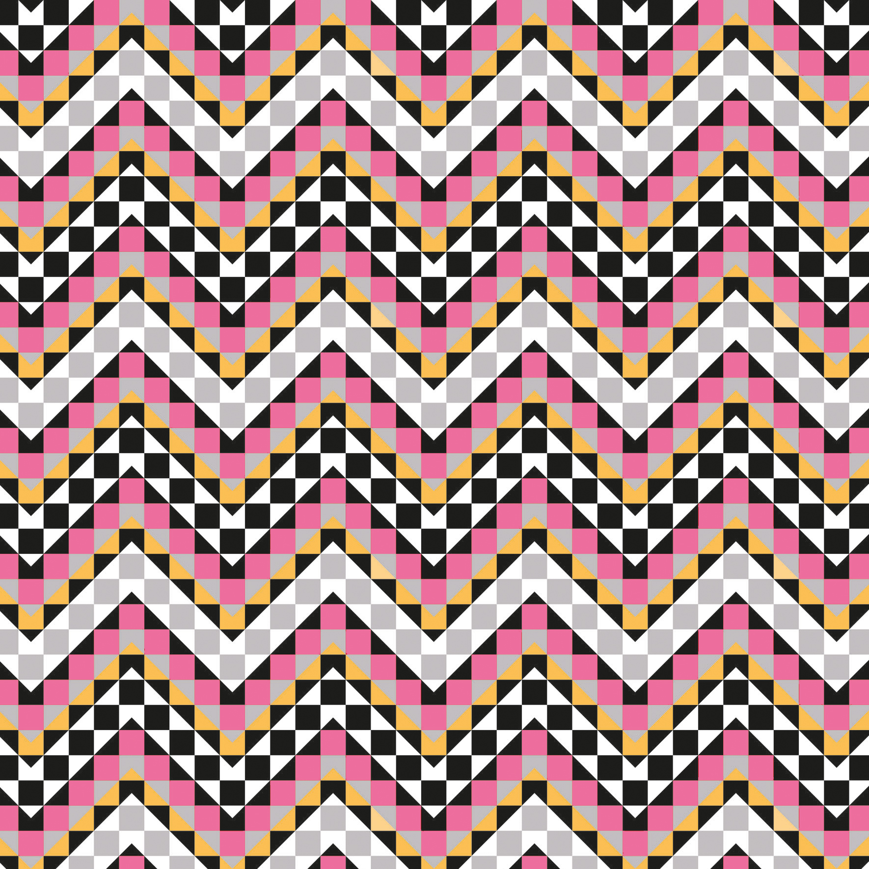 Aztec Print Wallpaper In Fabric And
