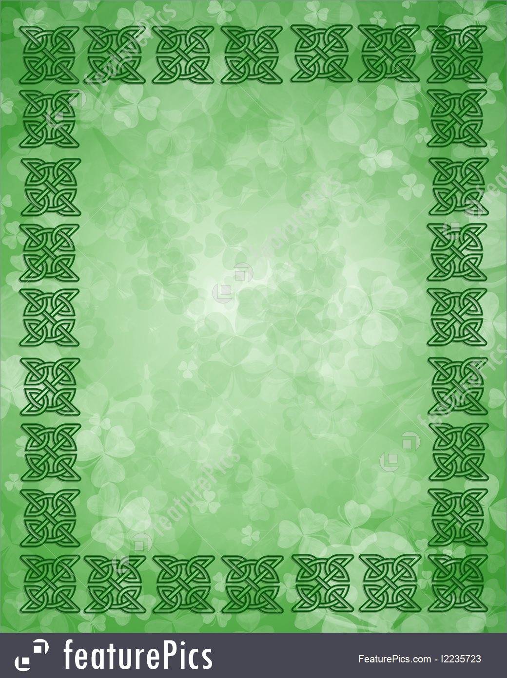Illustration Of Celtic Knot Frame Border