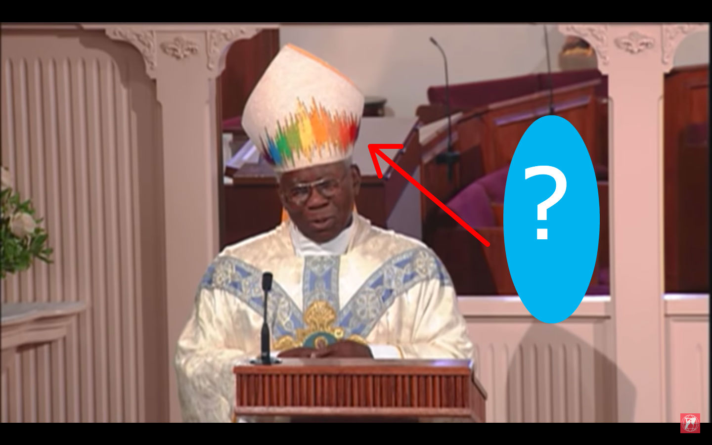 Why Did Cardinal Arinze Wear A Rainbow Mitre For Mass On Ewtn