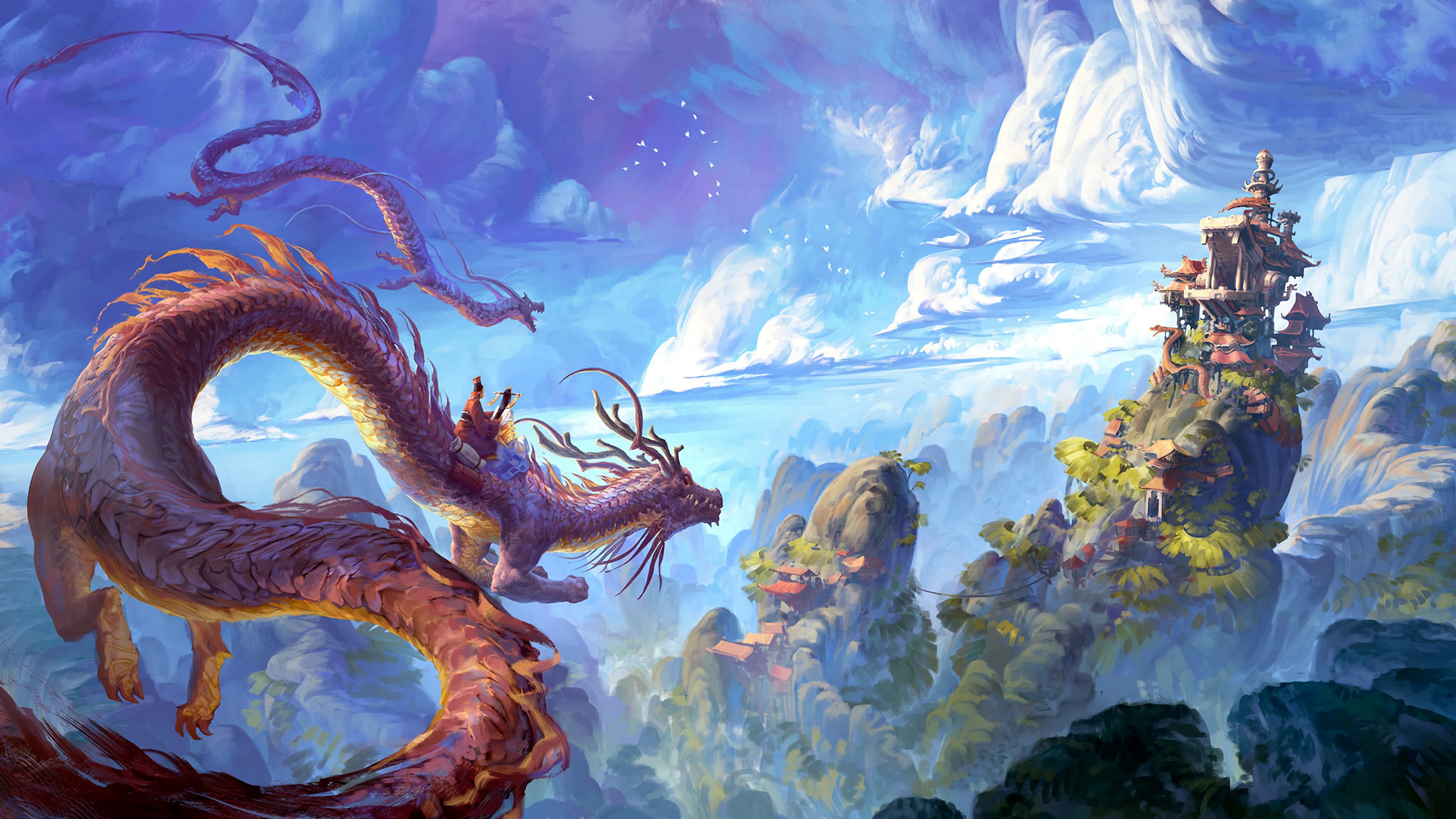Fantasy Chinese Dragon 4k Wallpaper