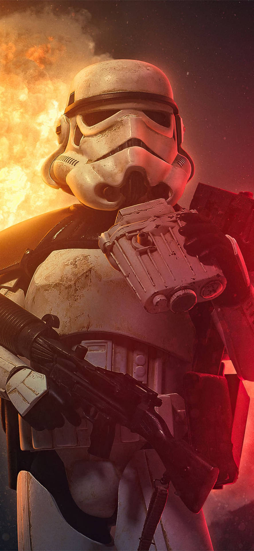 Fiery Star Wars iPhone Plus Wallpaper