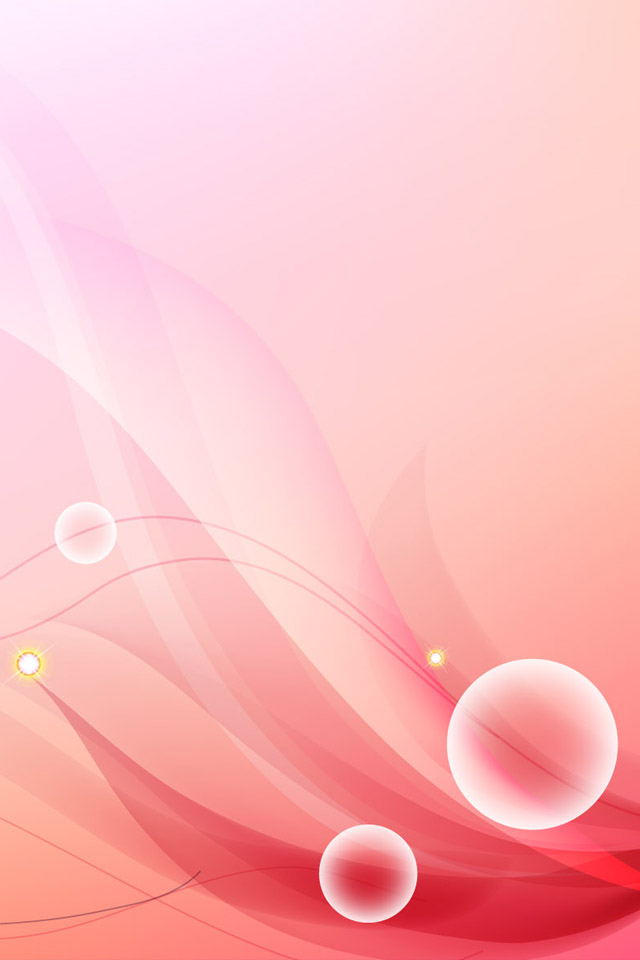Pink Bubble Background iPhone Wallpaper
