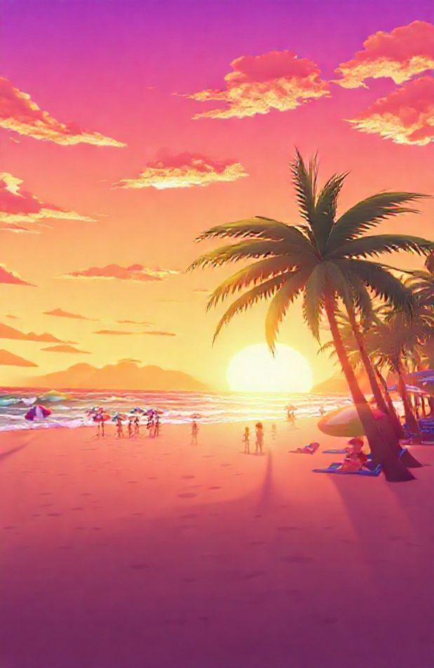 Anime Beach Wallpaper