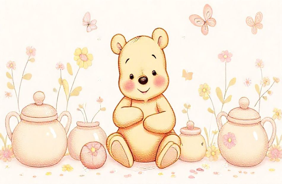 Baby Winnie The Pooh Wallpaper