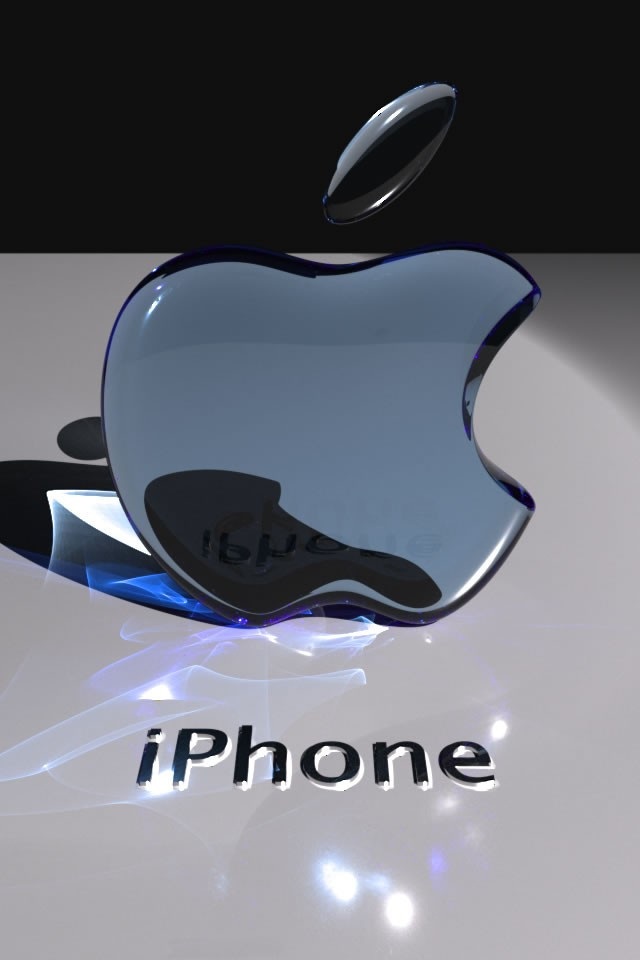 Transparent 3d Apple Logo Iphone Wallpaper Background And Themes