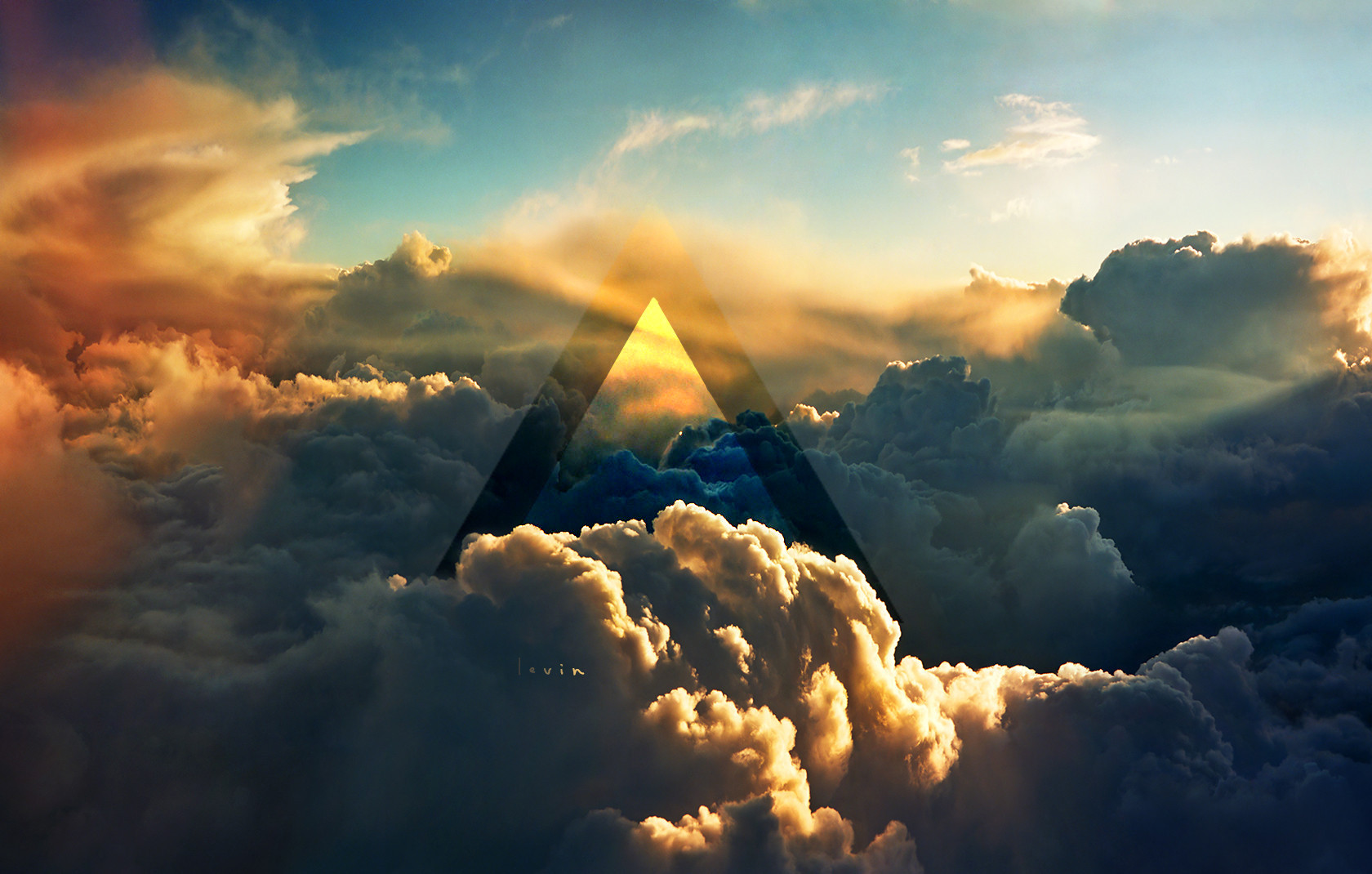 Hipster Triangle Wallpaper Cloud HD Background