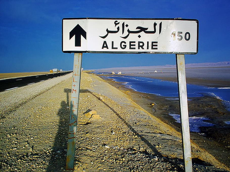 HD Wallpaper Algiers Algeria Road Sign At Daytime Signpost
