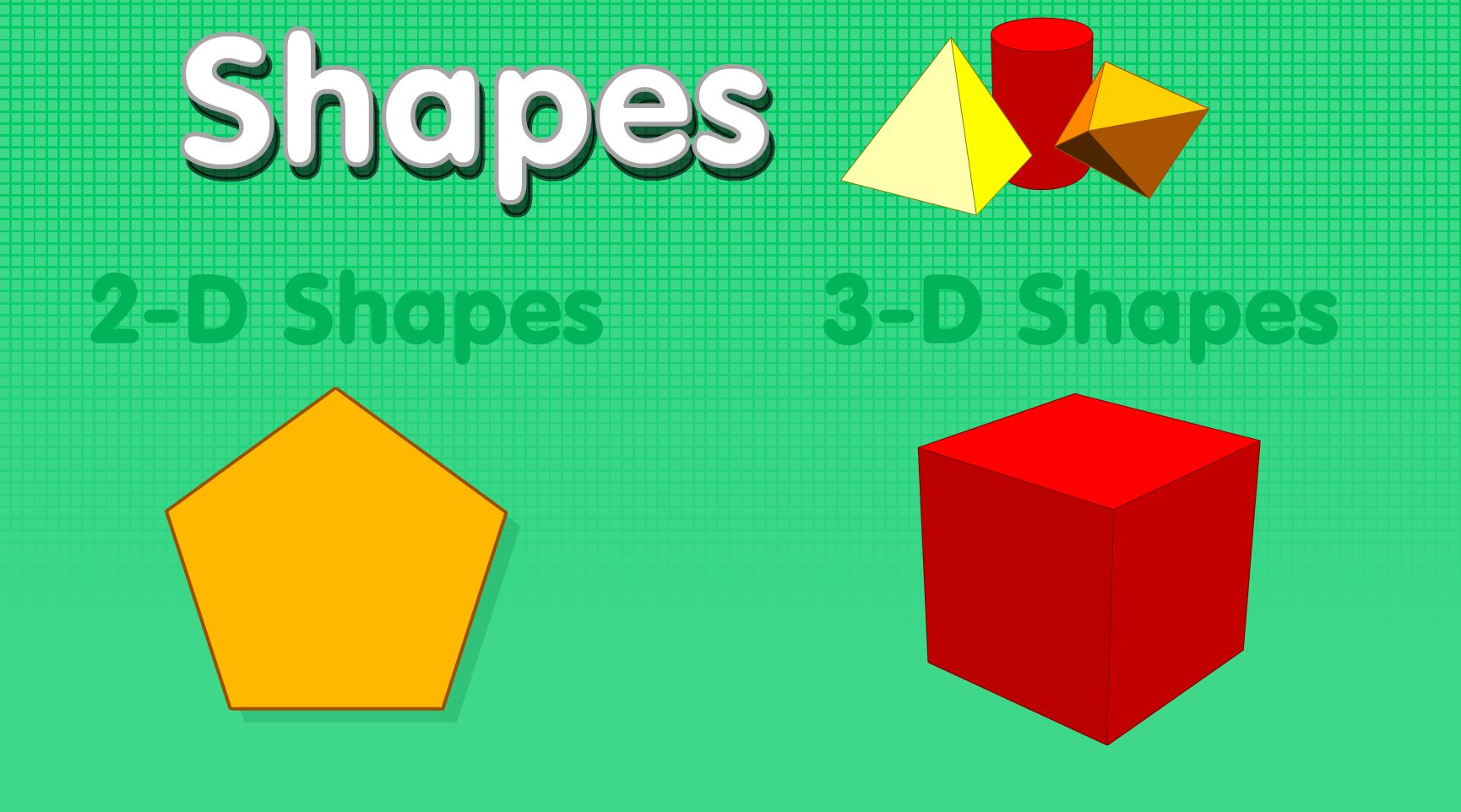 3d Shapes Desktop Wallpaper