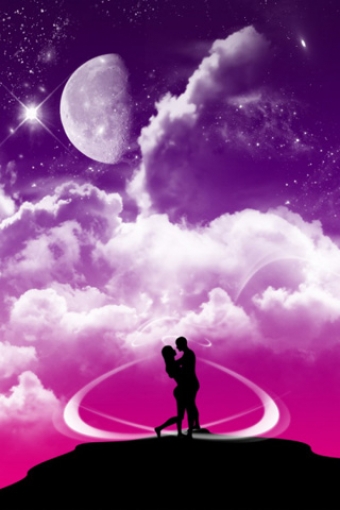 Pink Love And Kiss iPhone HD Wallpaper