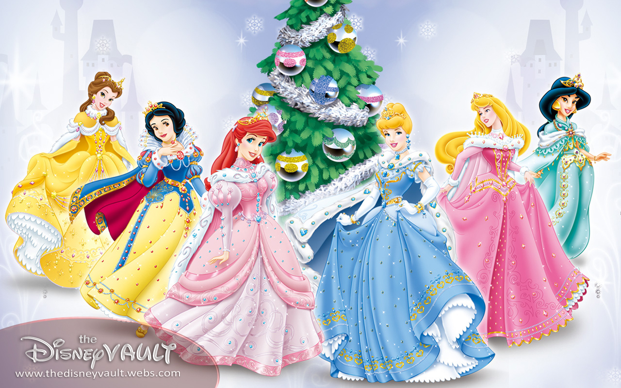 Christmas Disney Princess Image Wallpaper