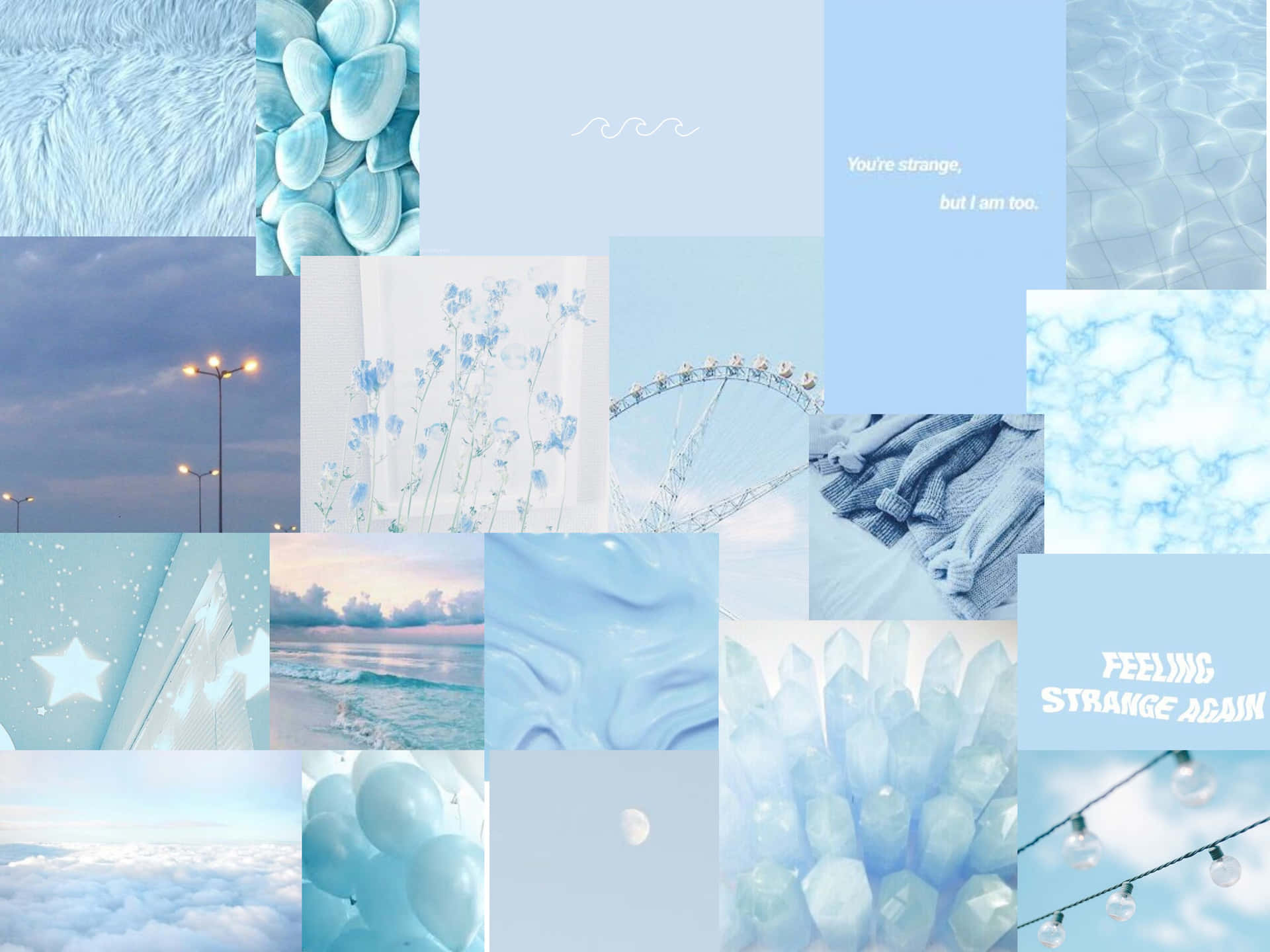Pastel Blue Aesthetic Wallpaper