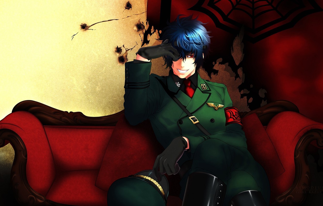 Wallpaper Military Uniform Sofa Smile Cap Emblem Art Yone